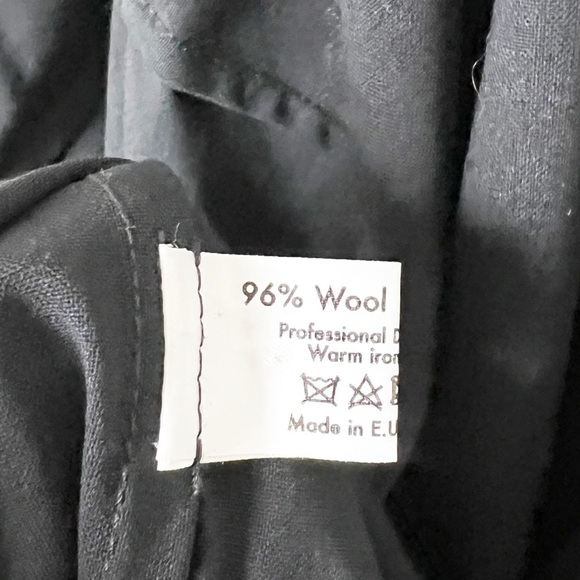 Eskandar Stand Up High Neck Collar Wool Shirt Tunic Jacket Size 1 Oversized - Picture 9 of 9